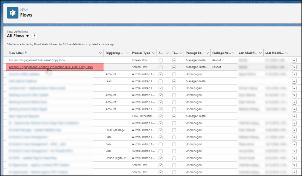 Account Engagement Sandbox-Production Bulk Asset Copy Flow