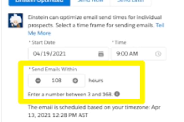 Einstein Send Time Optimization