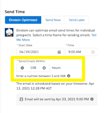 Einstein Send Time Optimization