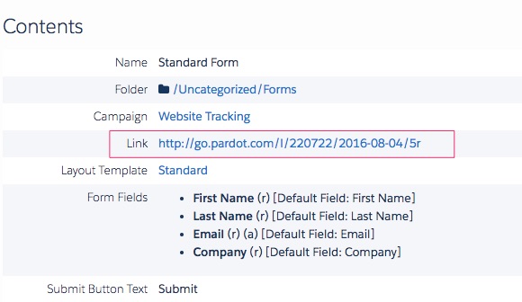 Pardot Tracker Domain