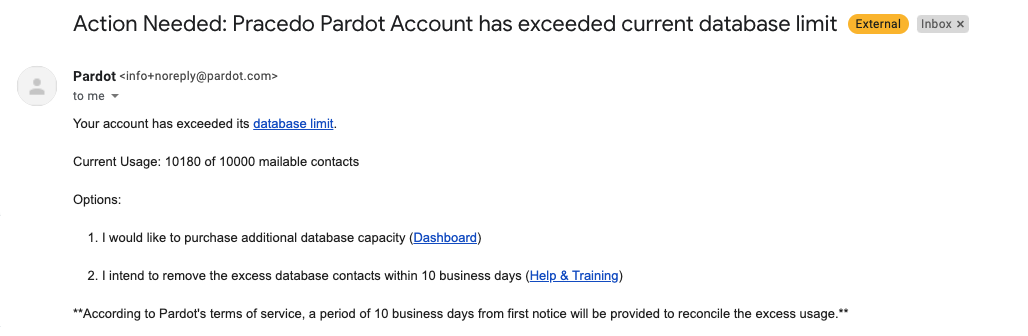 Salesforce Email Pardot